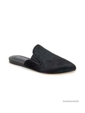 Suede Mule Flat Pointed Toe Pull-On Shoes
